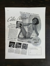 Vintage 1937 Bell  Howell Filmo 8 Full Page Original Ad 324