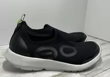 OOFOS OOmg  Low Mesh Slip On White /Black - Men’s Comfort Shoe Size US 9 EU 42