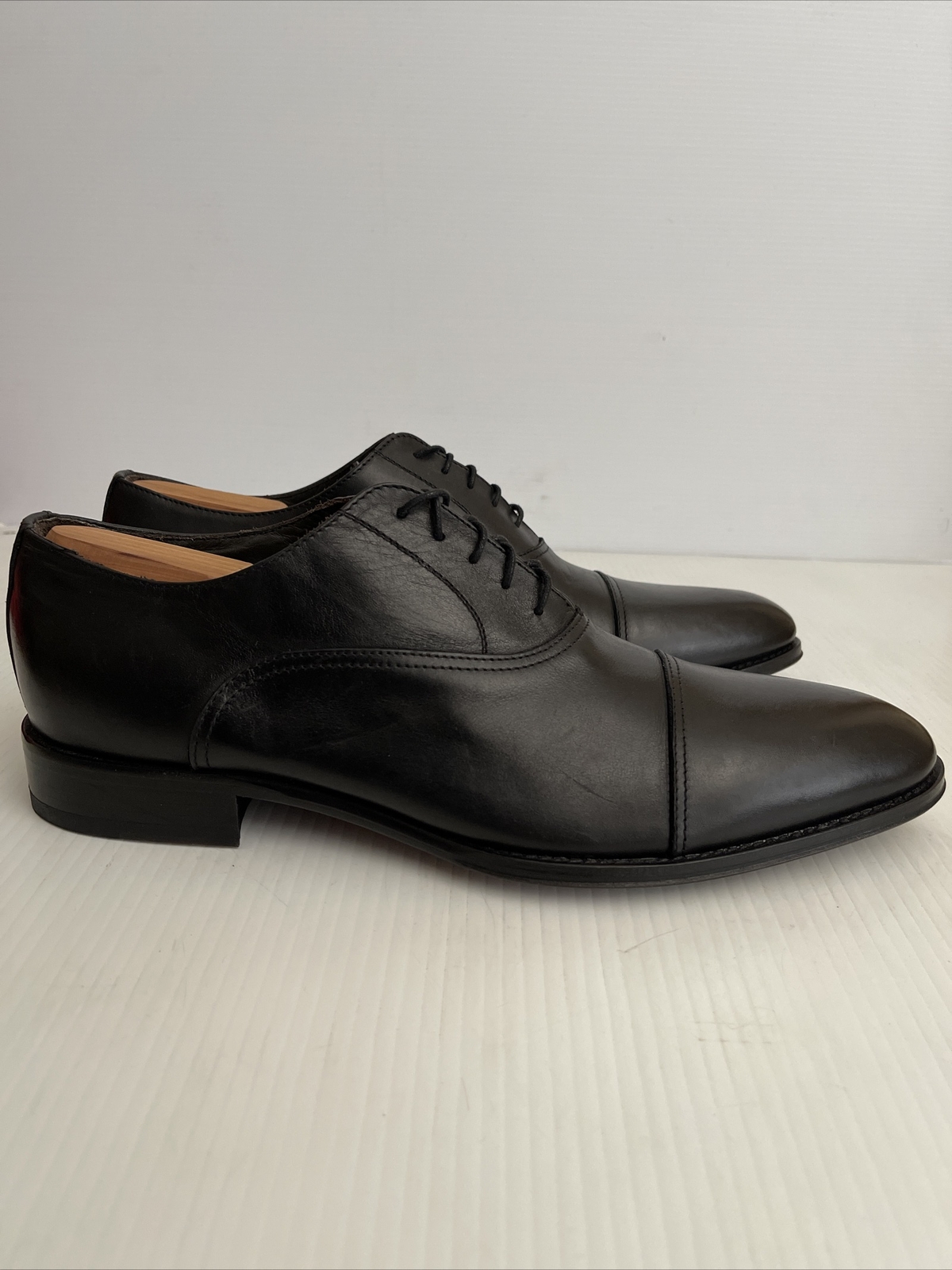 SAOLA NUOVO per stivali New York Brandon Cap Toe Oxford nero taglia 13 US (A45)