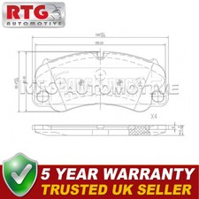 Front Brake Pads Set Fits Porsche 918 2013- 4.6 91835194603