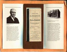 Upjohn 100 A Century of Caring 1886-1986 with Replica 1886 Catalog