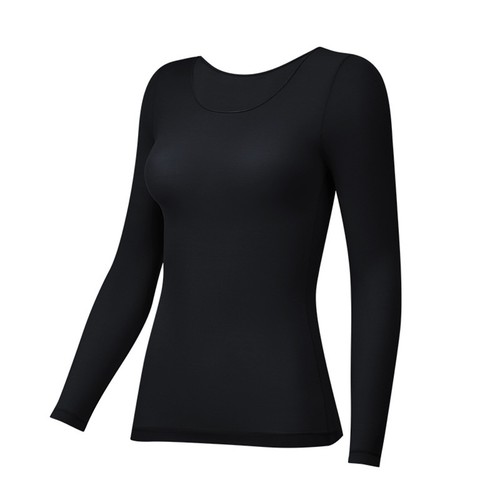 Damen-T-Shirt Kompression Tops Unterwäsche Unterhemden Langarm Shapewear - Bild 32 von 33