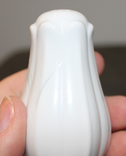 Shaker sale e pepe Noritake argento bordato elegante floreale su bianco Cina Giappone - Foto 10 di 16