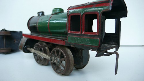 RAME TRAIN K B N GERMANY LOCO MÉCANIQUE TENDER 2 WAGONS ÉTAT DE JEU - Imagen 4 de 12