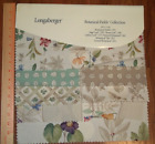 New ListingNew Vntg Longaberger Fabric Samples Botanical Fields Collection Quilting &Crafts