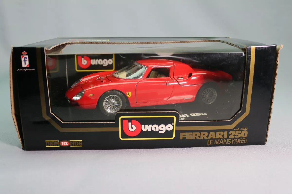 1965 LE785 BURAGO 3033 1/18 1:18 Ferrari 250 Le Mans Car Red