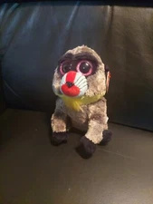 100% TY Silk Shell Beanie Boos  WASABI the Baboon (Glitter Eyes) (6 inch)