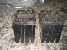 lot of 2 siemens ite q2100 type qp 100a 240v 2 pole circuit breaker used tested