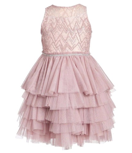 pink and violet brand dress Venus Ribbon Mesh Maxi Dress L