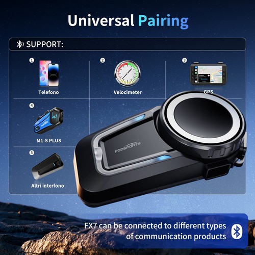 Motorcycle Bluetooth Headset Speaker Waterproof 5.4 Bluetooth Helmet Headphone - Picture 12 of 20