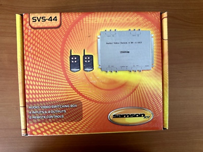 Samson AV SVS-44 Audio/Video Switching 4 inputs & 4 outputs - 4 Remote Controls