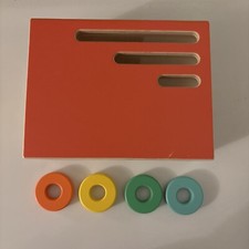 Lovevery Count And Slide Ring Chute The Realist 2 Box With Rings Wooden Toy