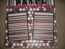 DANCER DANCE Ballroom Tap Jazz Hip Hop 12" x 12" Premade Scrapbook Designed Page
