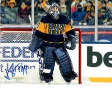 Nashville Predators Juuse Saros Signed Autographed 8x10 Photo COA #4