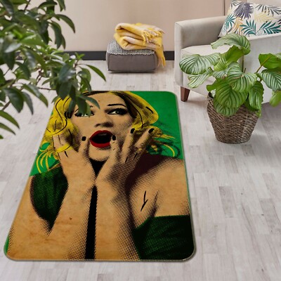 3D Painted Artistic Woman NAO7257 Game Rug Mat Elegant Photo Carpet Mat Fay