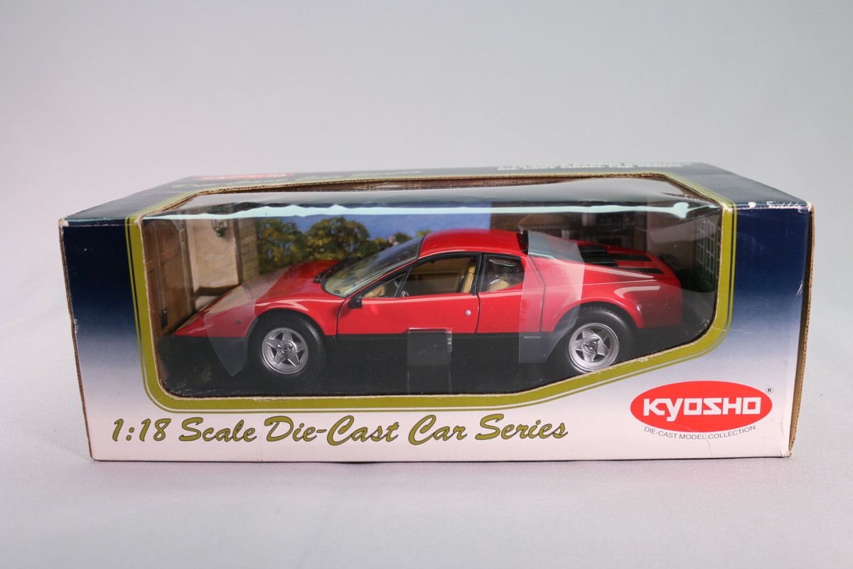 LE663 KYOSHO 08173R Voiture 1/18 1:18 Ferrari 365 GT4/BB rouge | eBay