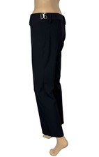 Dolce & Gabbana Dress Pants Wool-Viscose Metal Logos size 42