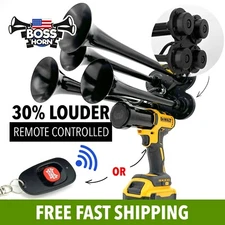 DeWalt Impact Drill Train Air Horn 20v + Remote Control: BossHorn USA