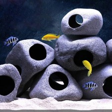 Natural Aquarium Cave Decorations Fish Tank Betta Hiding StoneAccessories Decor◈