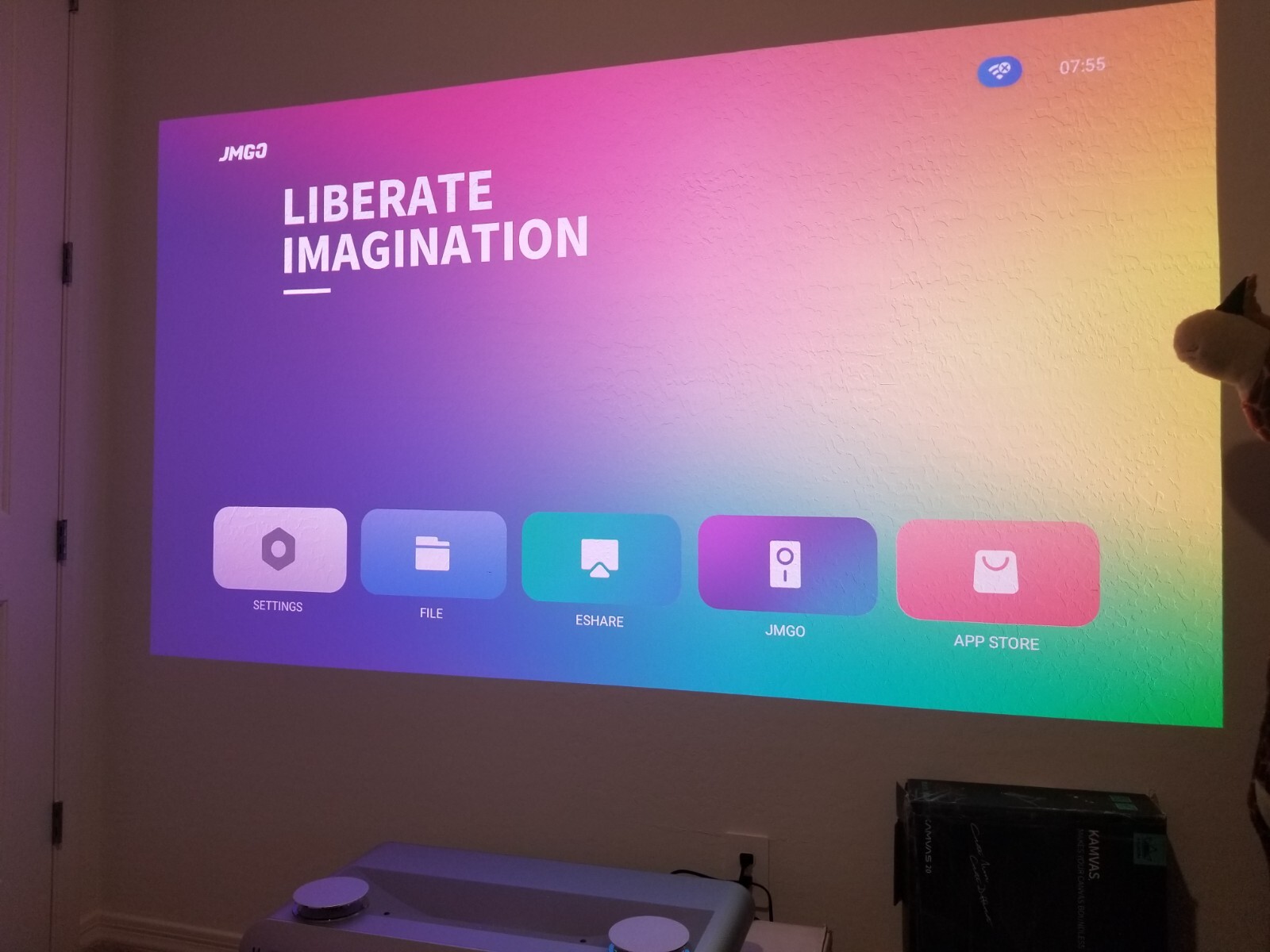 JMGO U2 4K TriColor Ultra Short Throw Laser TV Projector, 1800 CVIA