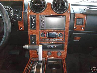 ハマーh2 HUMMER H2 内装パネル8点 INTERIOR BURL WOOD DASH TRIM KIT SET FITS 2003 2004 2005 2006 2007