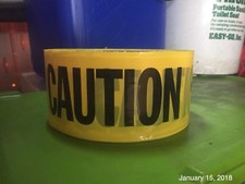 Caution Safety Tape, Non-Adhesive, 3'' x 1000 ft
