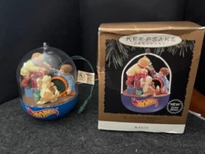 Hallmark My First Hot Wheels Ornament Magic Light and Motion 1995 Mattel