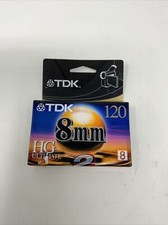 TDK 120 HG Ultimate 8 MM Precision Camcorder Tape New Sealed