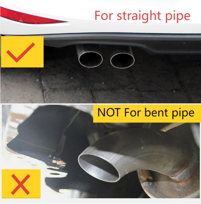 Tubo de escape silenciador punta escape trasero coche para VW Volkswagen Tiguan 2008-2019 2 piezas Foto 3 de 4