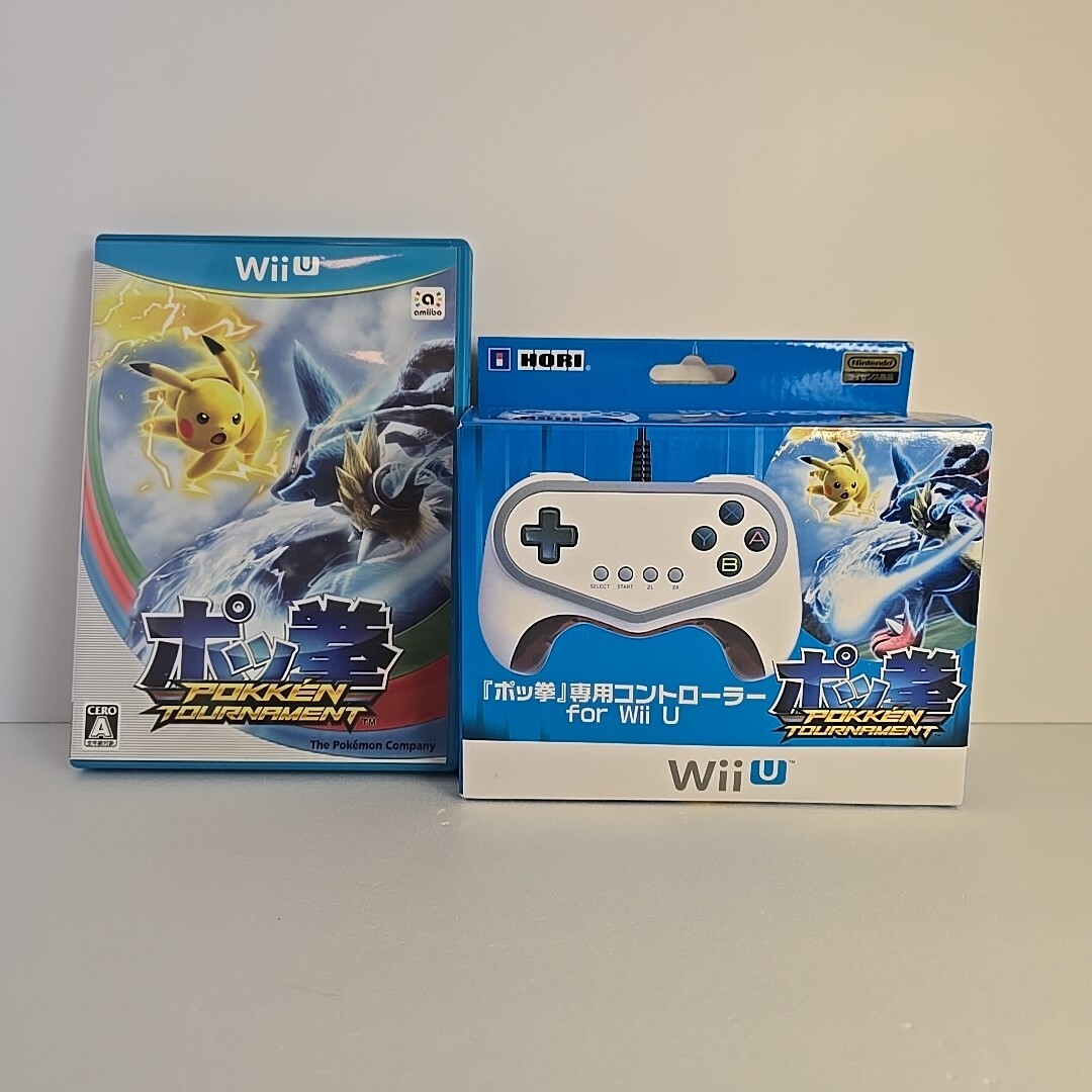 WiiU Pokkén Tournament Game & Controller Set Nintendo HORI Japan  