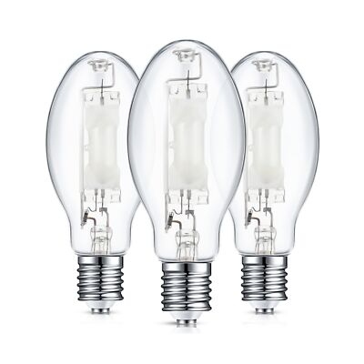 3 Pcs Lighting 400 Watt Metal Halide Lamp 36000 Lumen 4000K MH400 Outdoor Lig...