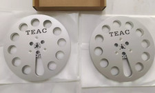 One Pair 7'' TEAC Tape Reel Silver Aluminum Reel to Reel Empty Take up Reel