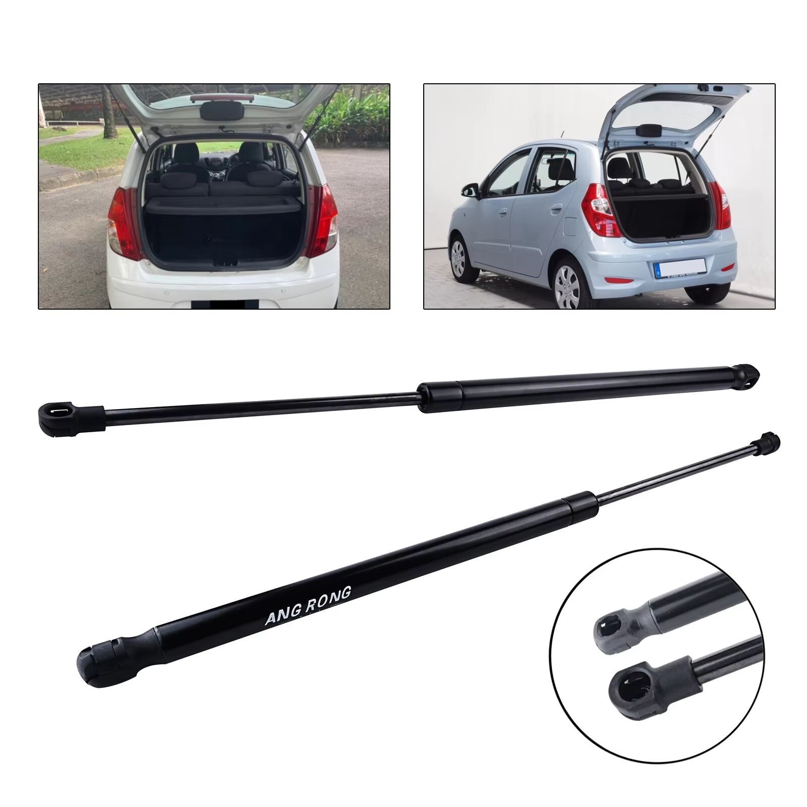 Vérins de coffre haute pression 360N pour Hyundai i10, levage automatique et fluide 465mm