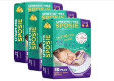 Sposie Overnight Diaper Booster Pads 90 ct No Adhesive for Easy Repositioning