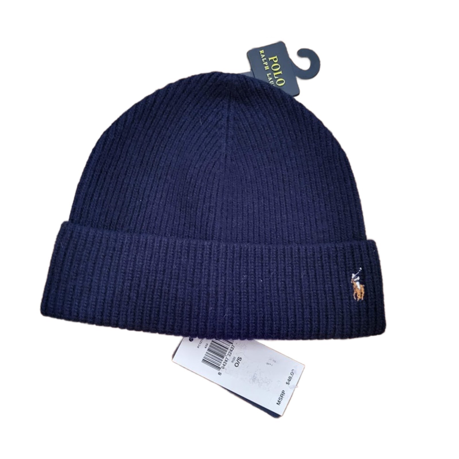 Polo Ralph Lauren Cappello Berretto Uomo Cacciatore Navy 433 Con Firma Ricamato Pony