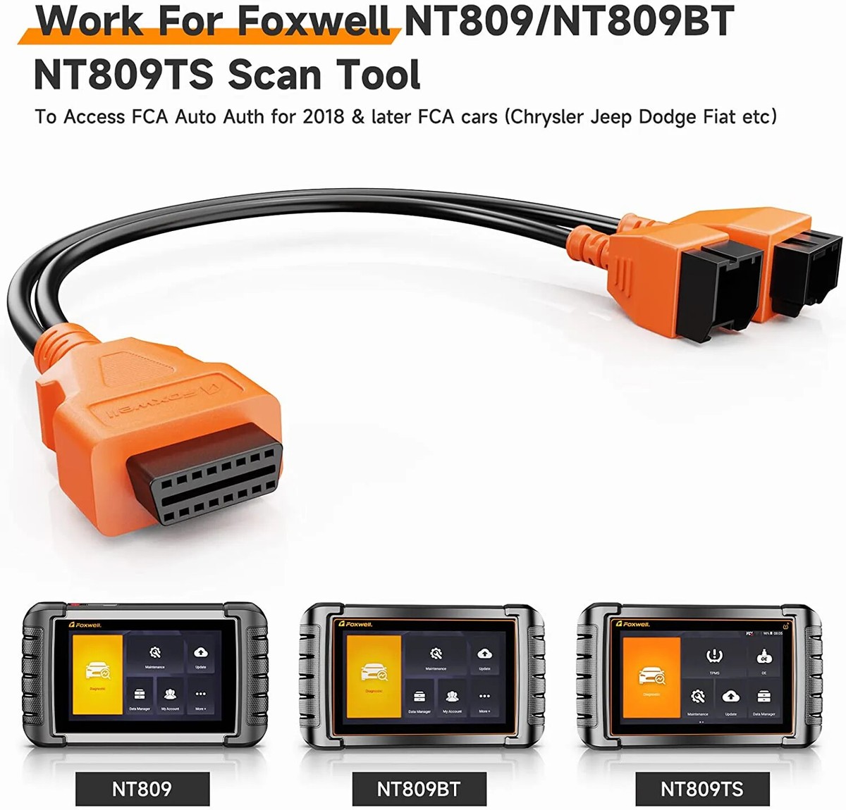 For Chrysler 12+8 Cable Universal Adapter OBD2 Diagnostic