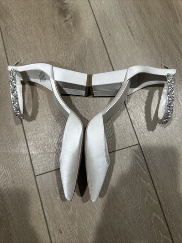 Badgley Mischka Jewel Rissa Block Heel Pumps 9 ( But Actually 9.5-10 Sz) - Picture 12 of 17