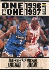 1996 Collector's Choice #356 Anfernee Hardaway / Michael Jordan ONE EX-NM
