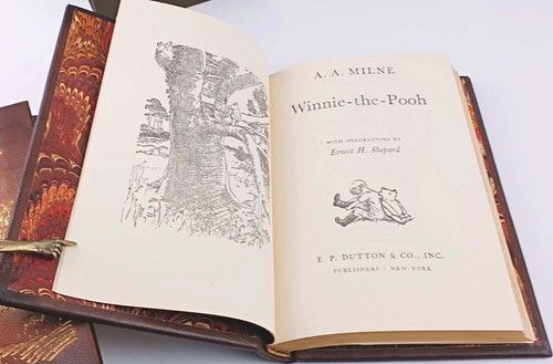 MILNE- WINNIE THE POOH 4 volumes 1961 leather, box - Picture 11 of 12