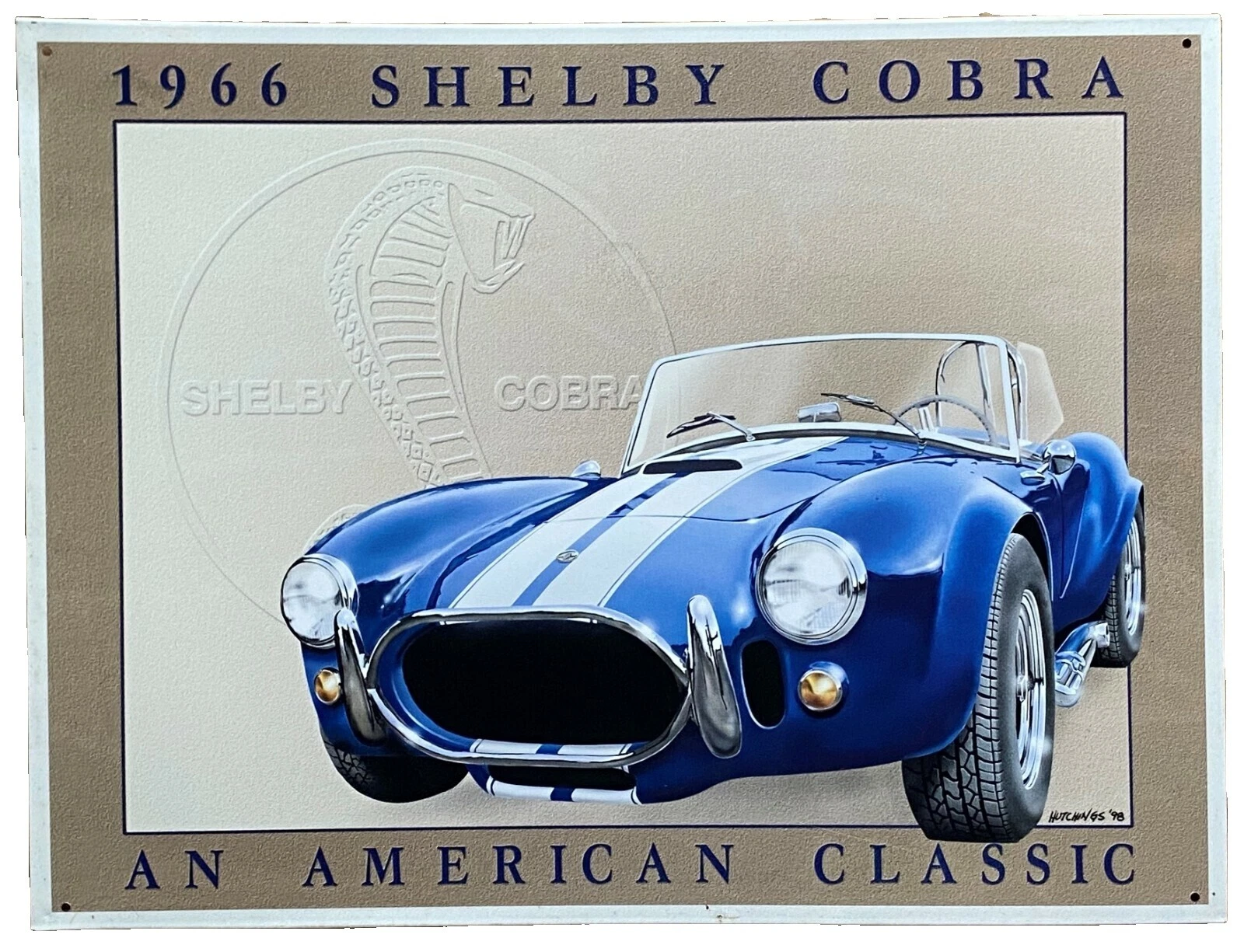 Publicidad de automóviles de colección Blanca