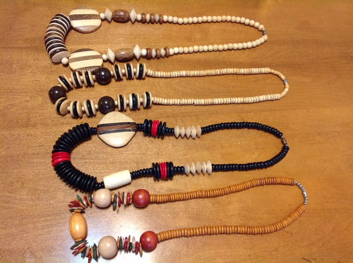 Chunky 2024 wooden jewellery