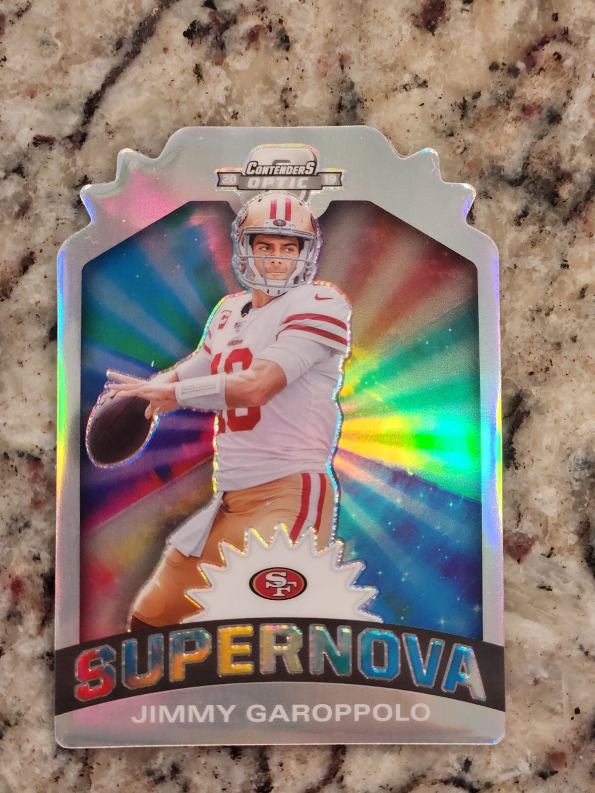 2019 Panini Contenders Optic Supernova Die-Cuts Jimmy Garoppolo #S-JG