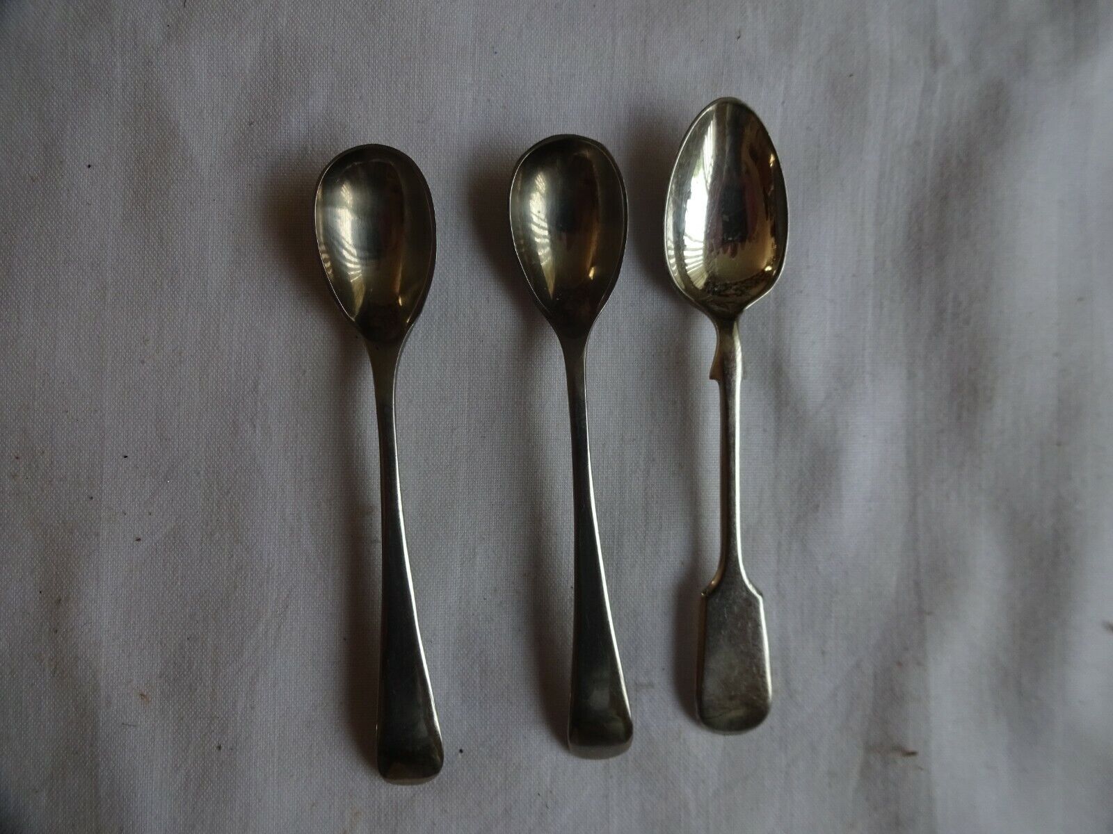 Vintage Silver Plated Salt/Mustard/Sauce Spoons x 3 