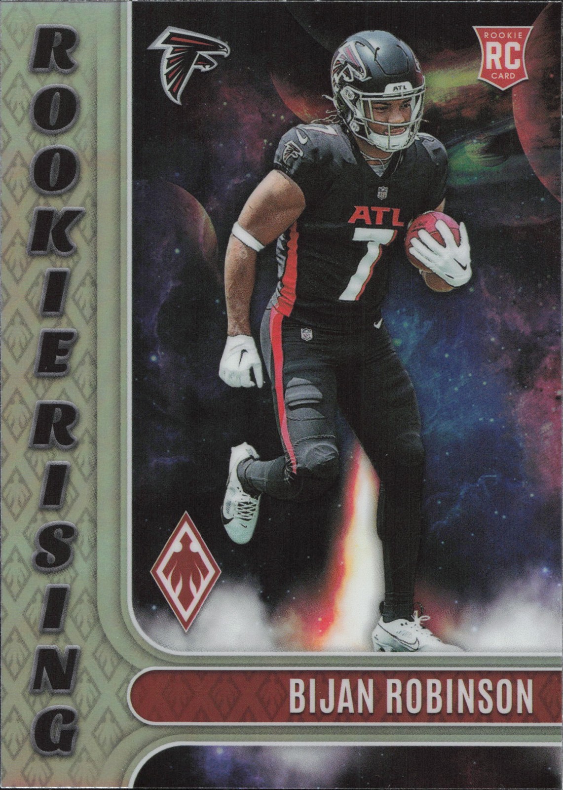 2023 Panini Phoenix Bijan Robinson Rookie Rising #RIS-6
