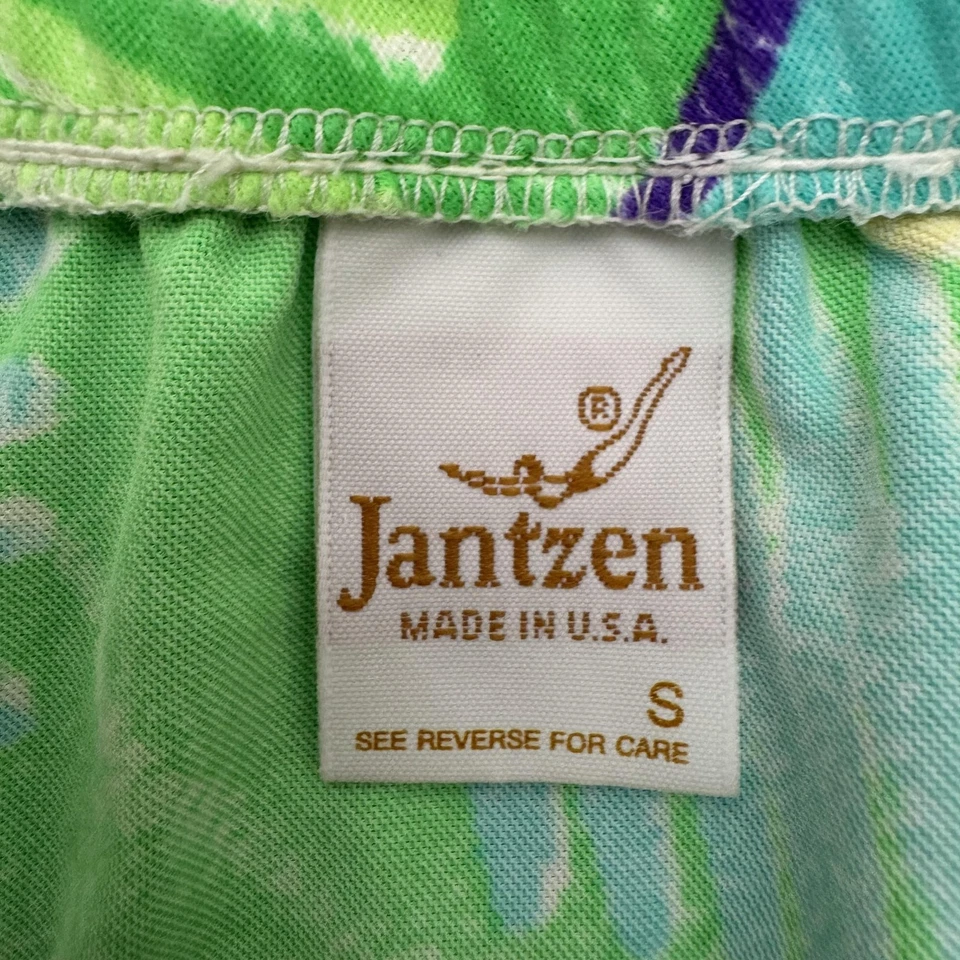 Falda de Colección Jantzen Pequeña Multicolor Neón Abstracto Envoltura Años 80 Ropa de Playa Foto 4 de 4