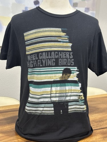 Noel Gallagher Size Medium High Flying Birds Rare 2015 Black Tour T Shirt