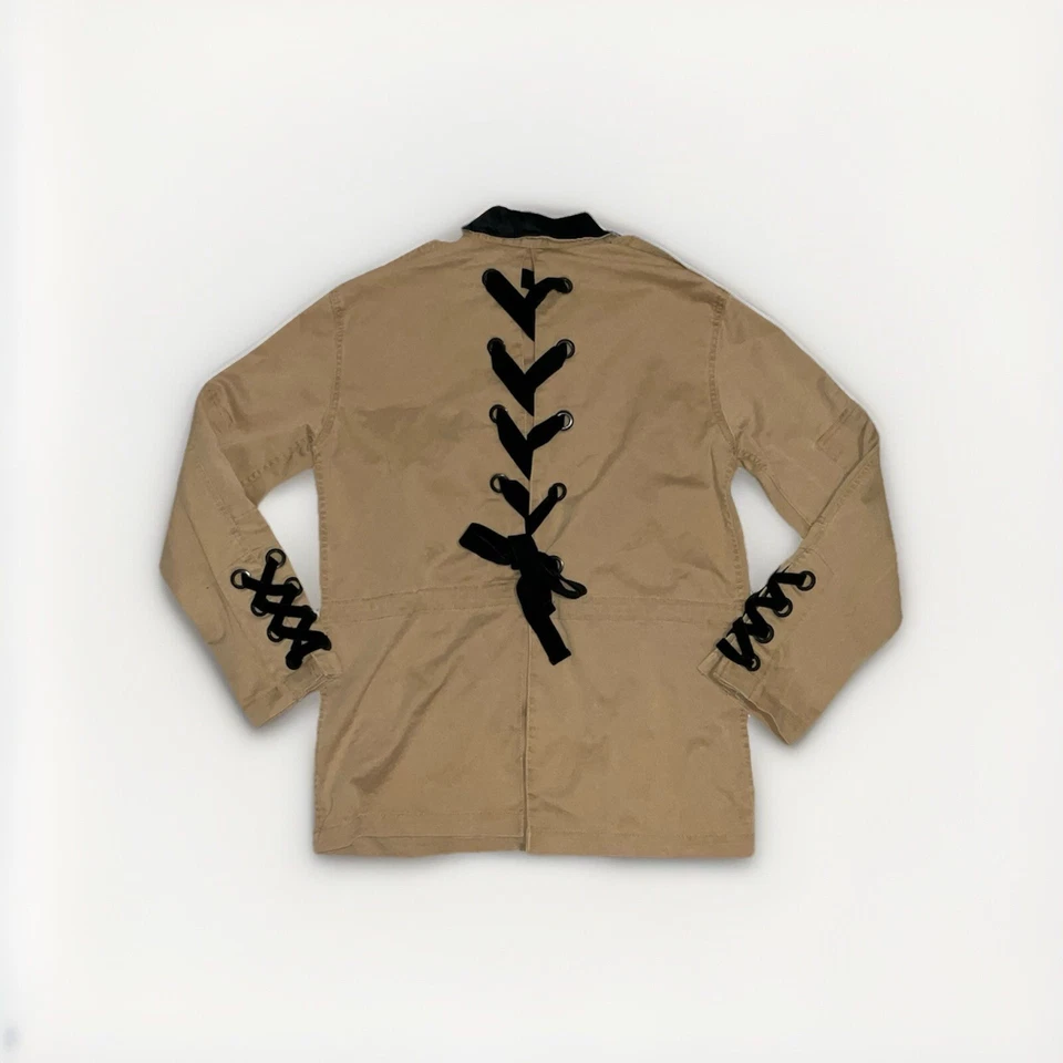 Chaqueta de algodón utilitaria militar con cordones de terciopelo pequeña Free People para mujer Foto 3 de 4