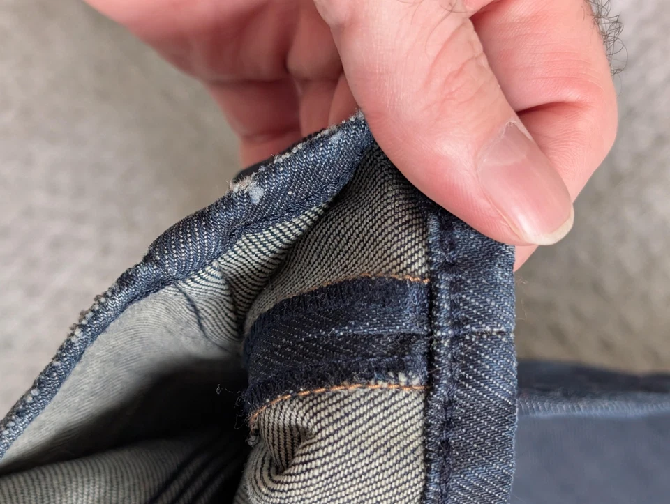 Jeans Denham Para Hombre 32x33 Azul Ajustado Plus Elastizado Moderno Calce Ajustado Hecho en Turquía Foto 3 de 4