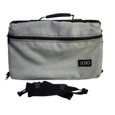 Vintage Lebo 30 Cassette Tape Case Storage Gray Color with Shoulder Strap