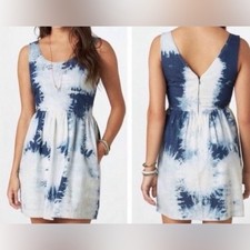 American Eagle Outfitters Tie Dye Mini Dress Sz 0 Pockets Preppy